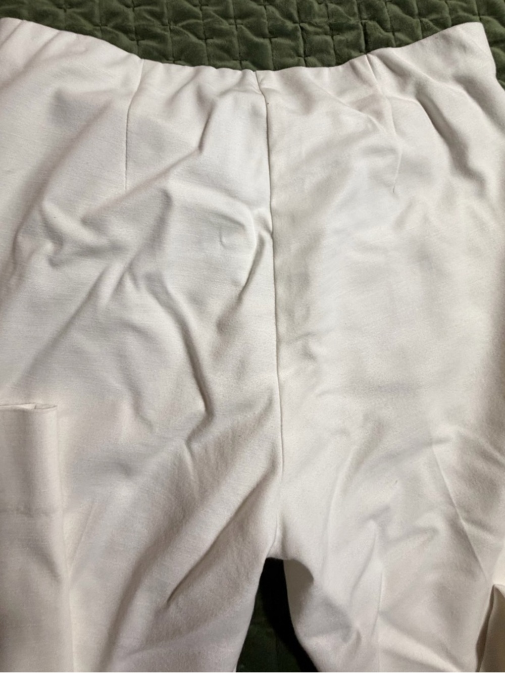 J. Jill Essential Cotton Stretch white pants‎ pull on size 4 pockets - Picture 7 of 13